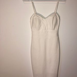 White bodycon dress